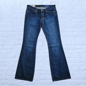 AG Adriano Goldschmied The Legend Faded Dark Wash Flare Jeans